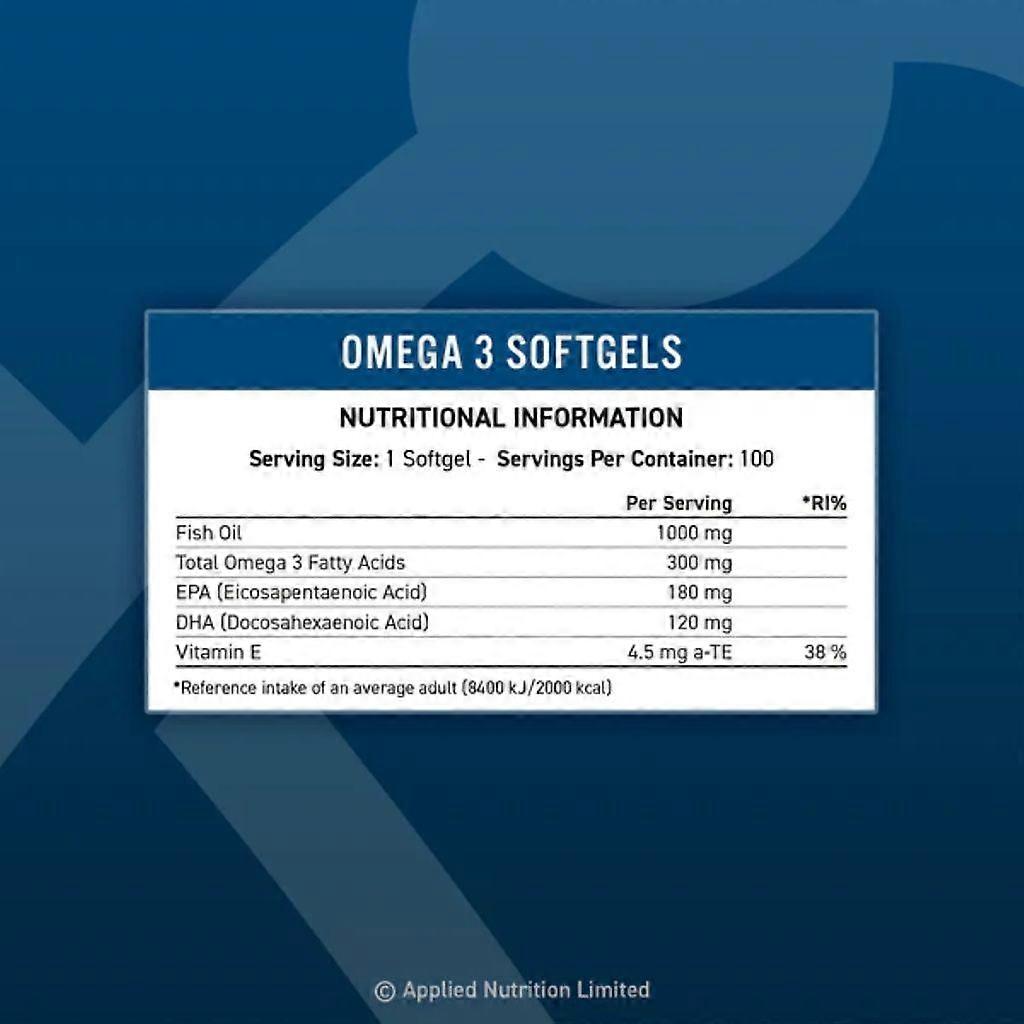 Applied Nutrition Omega 3 Softgels 100