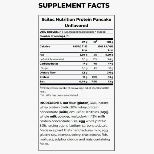 Scitec Nutrition - Protein Pancake Coconut White Chocolate 1kg