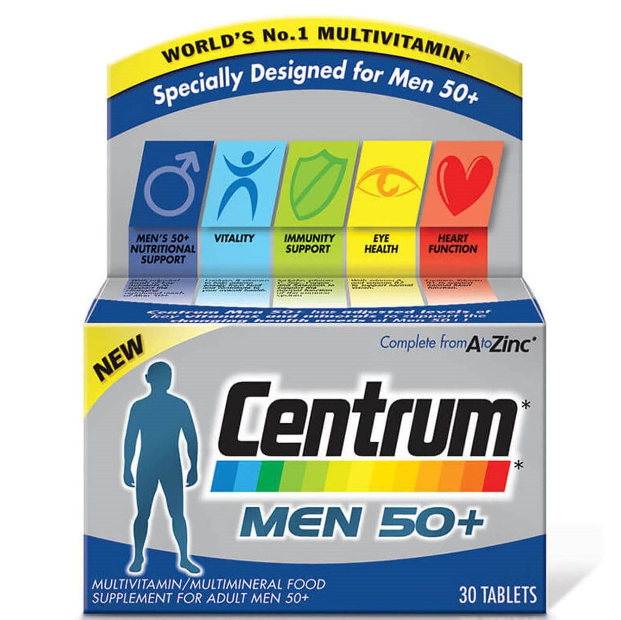 Centrum - Men 50+ Multivitamin 30 Tablets