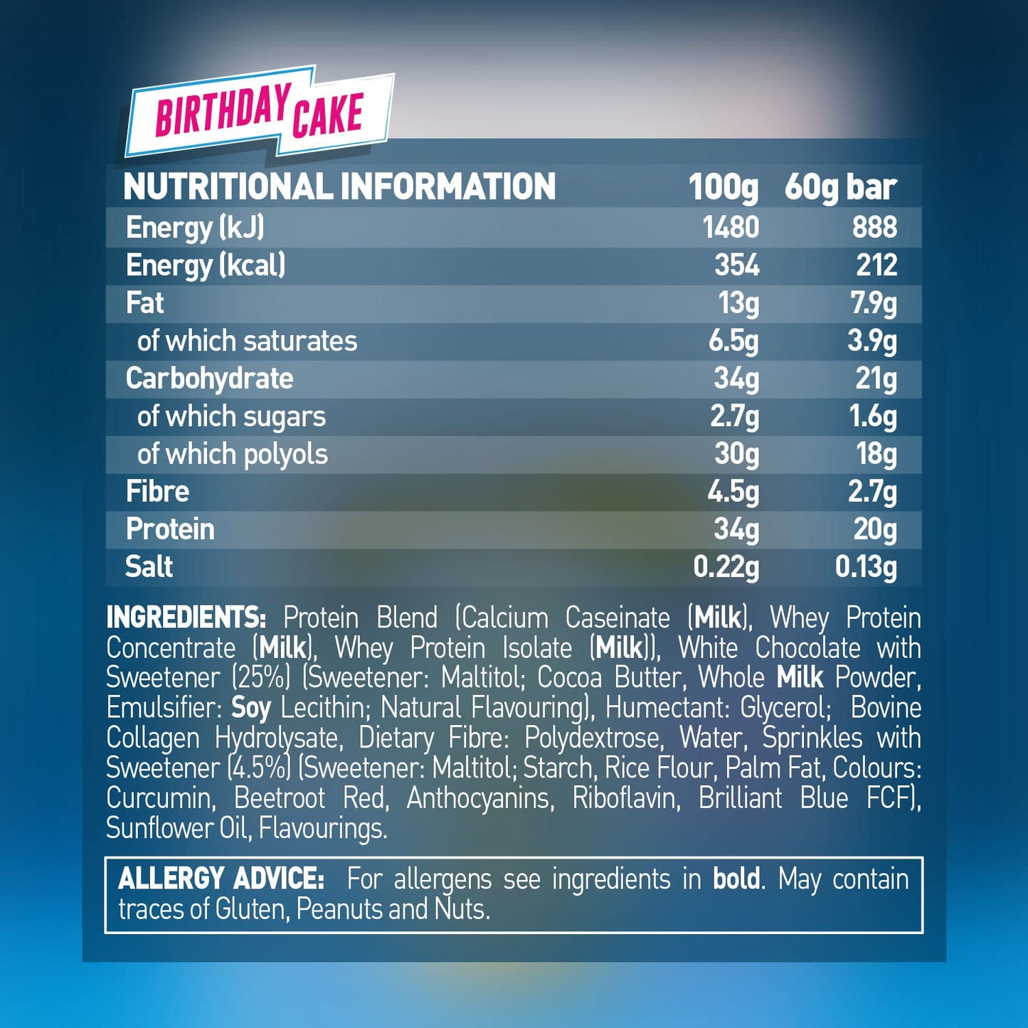 Grenade - Protein Bar Birthday Cake 60 g