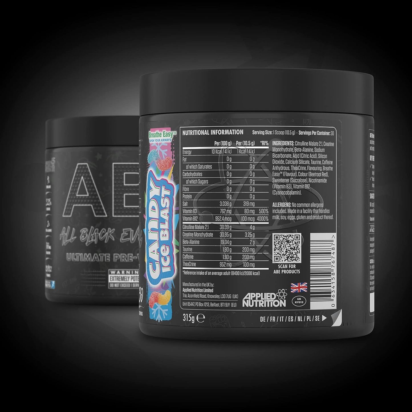 Applied Nutrition - ABE Pre Workout Candy Ice Blast 315 g