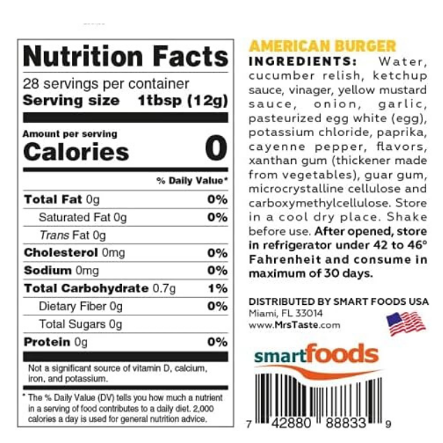 Mrs Taste - American Burger 340 ml