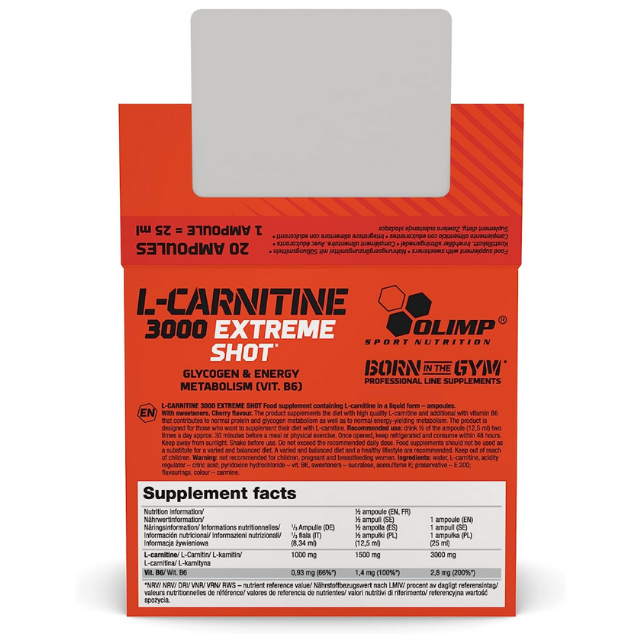 Olimp - L-Carnitine 3000 Extreme Shot Orange 20 Shots