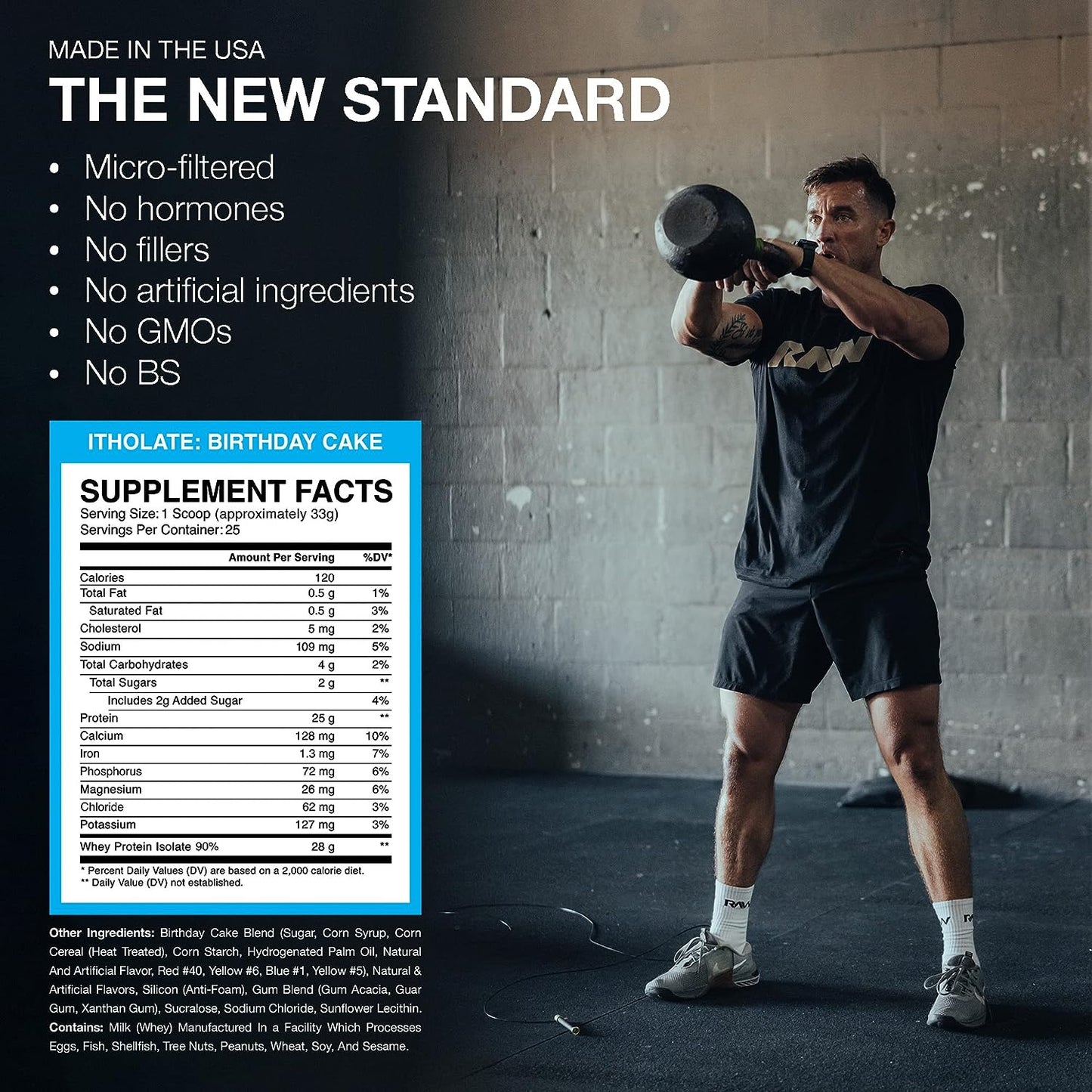 Raw - CBUM Itholate Protein Birthday Cake 825 g