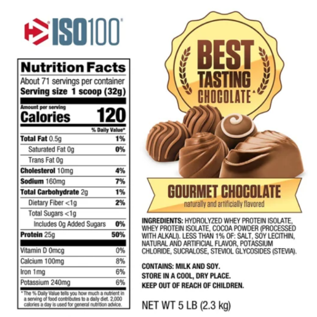 Dymatize Iso 100 - Gourmet Chocolate 2.3 kg