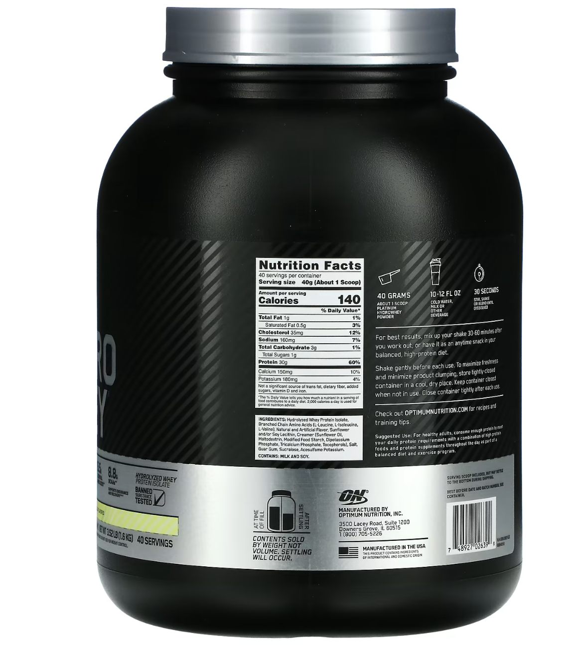 Hydro whey - Velocity Vanilla 1.6 kg
