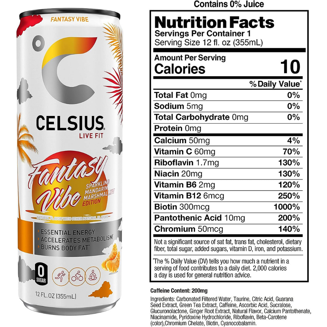 CELSIUS - Sparkling Drink Fantasy Vibe 355ml