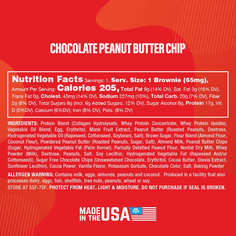 Alpha Prime - Protein Brownie Chocolate Peanut Butter Chip 1 Pc