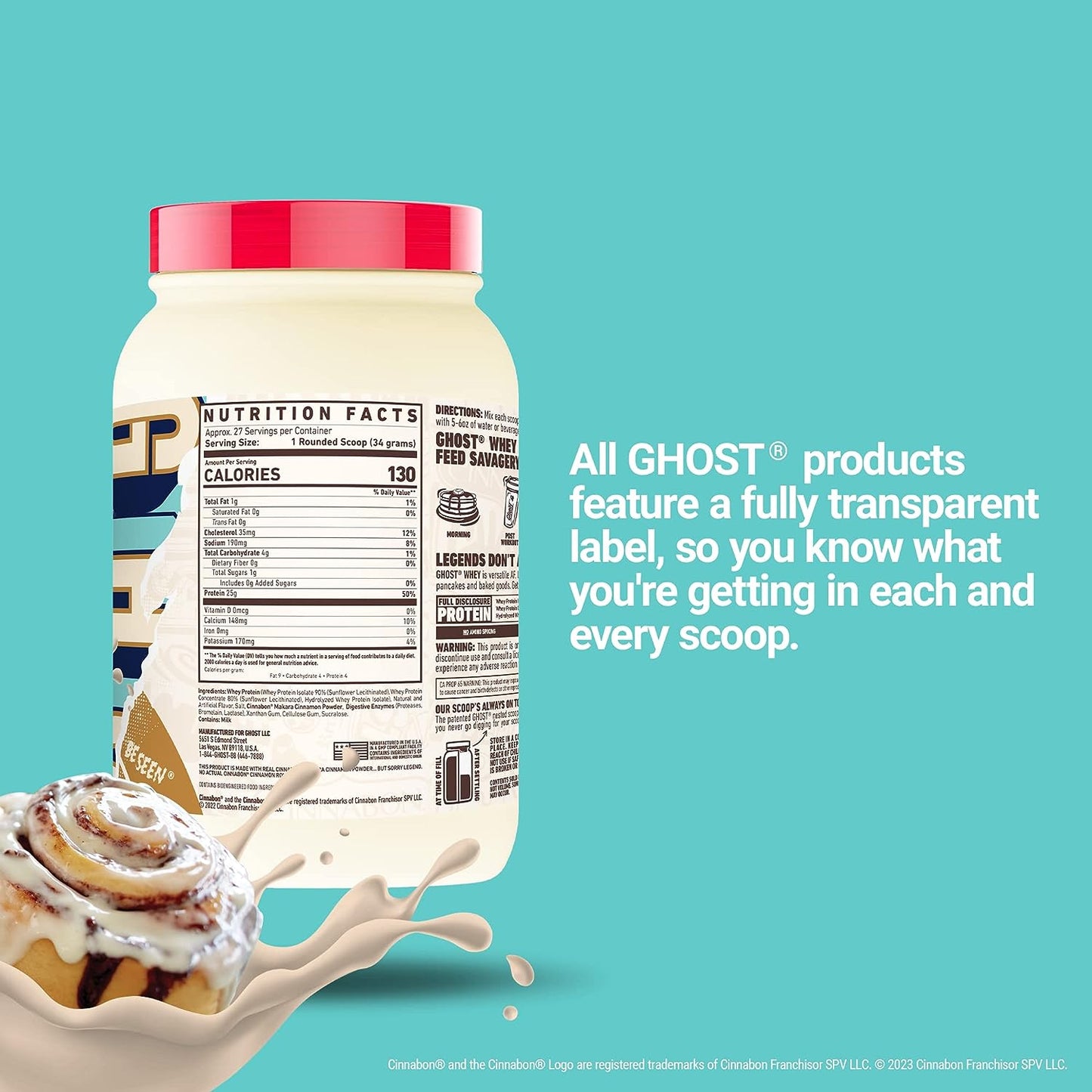 Ghost - Whey Protein Cinnabon 918 g