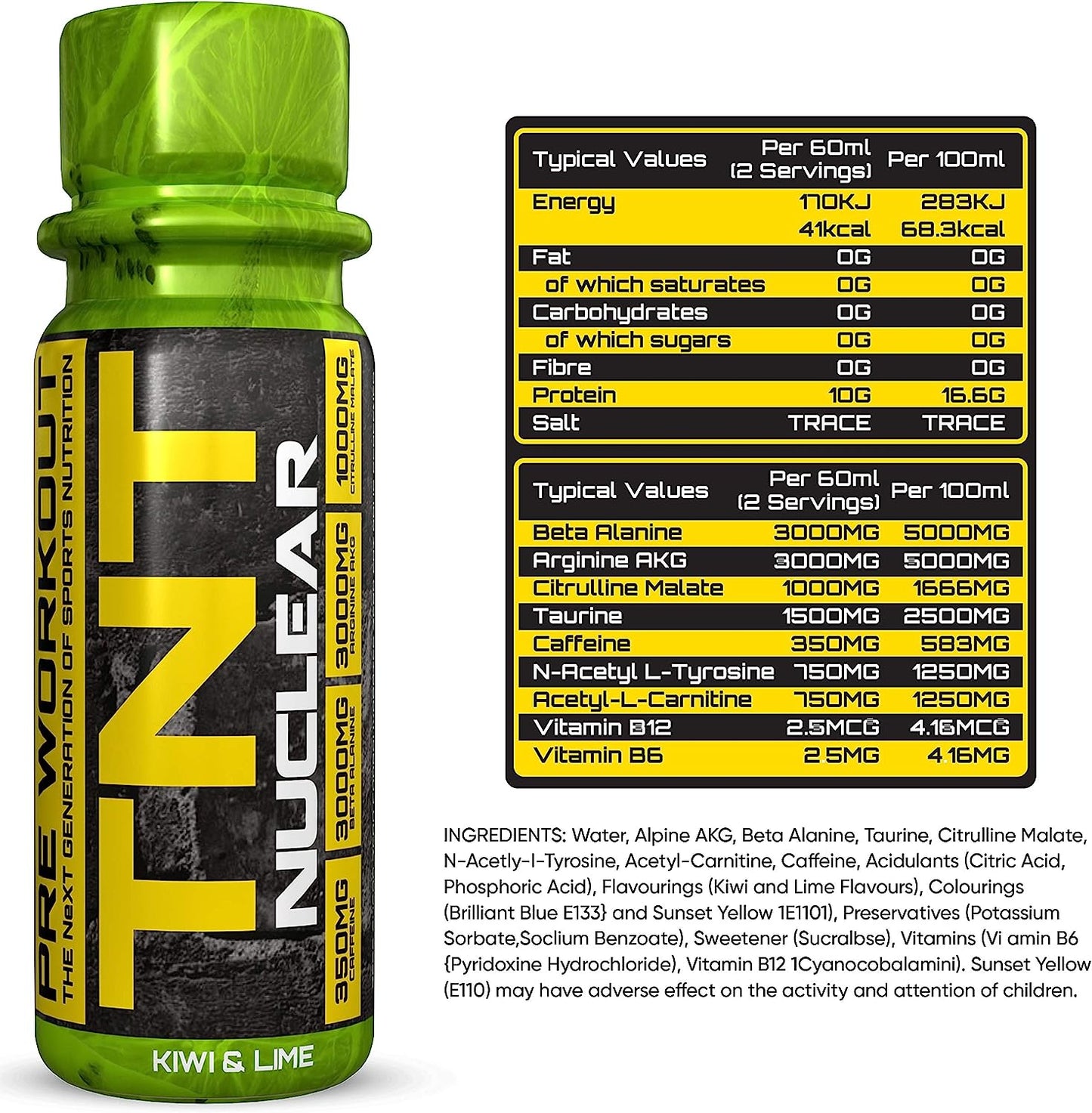 NXT - TNT Nuclear Shots Kiwi & Lime 60 ml