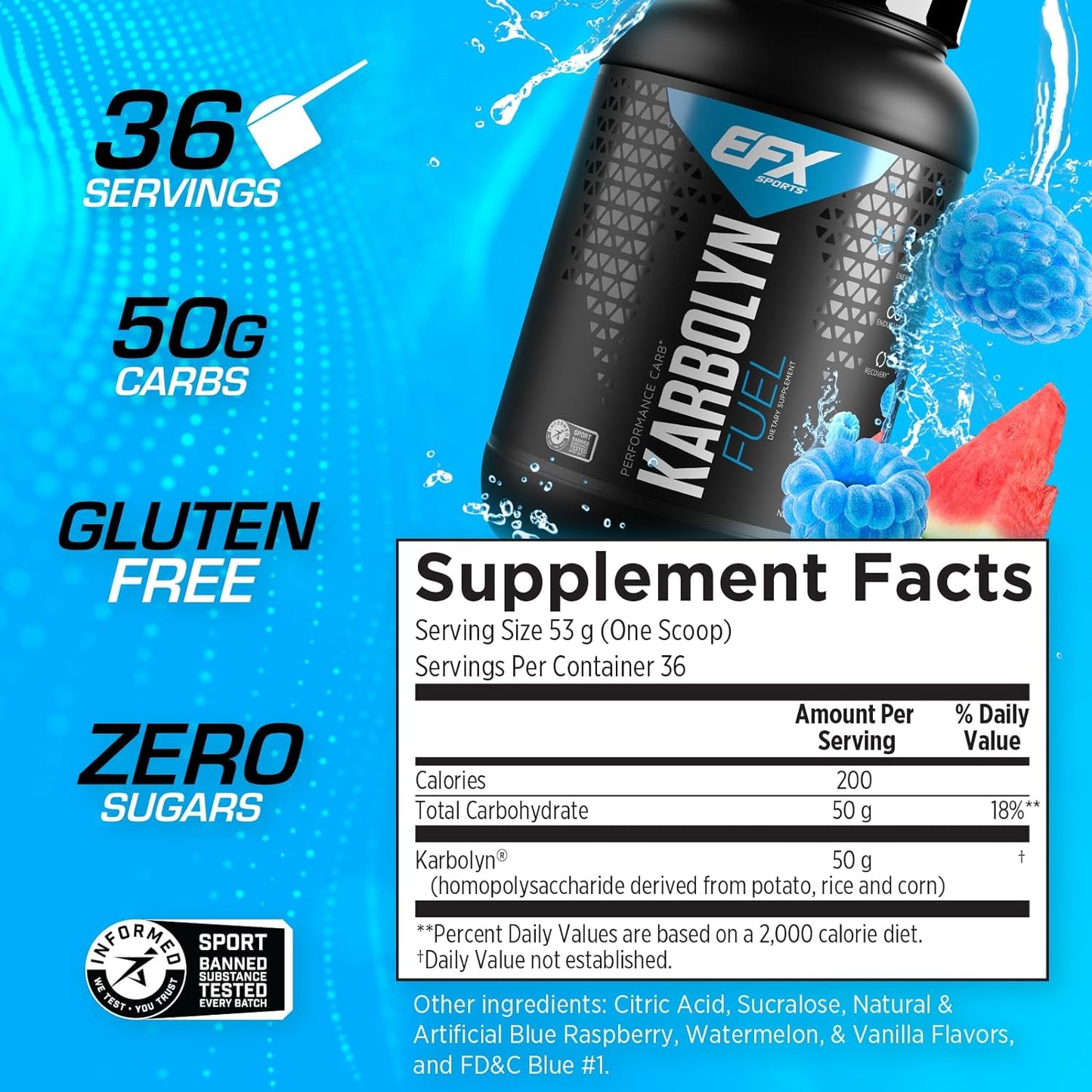 EFX Karbolyn Fuel - Blueberry Watermelon 1.81 kg