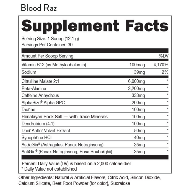 Bucked Up - Woke AF Blood Raz 363 g