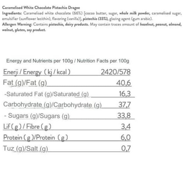 Patiswiss - Dolce Caramel Chocolate Pistachio 80g