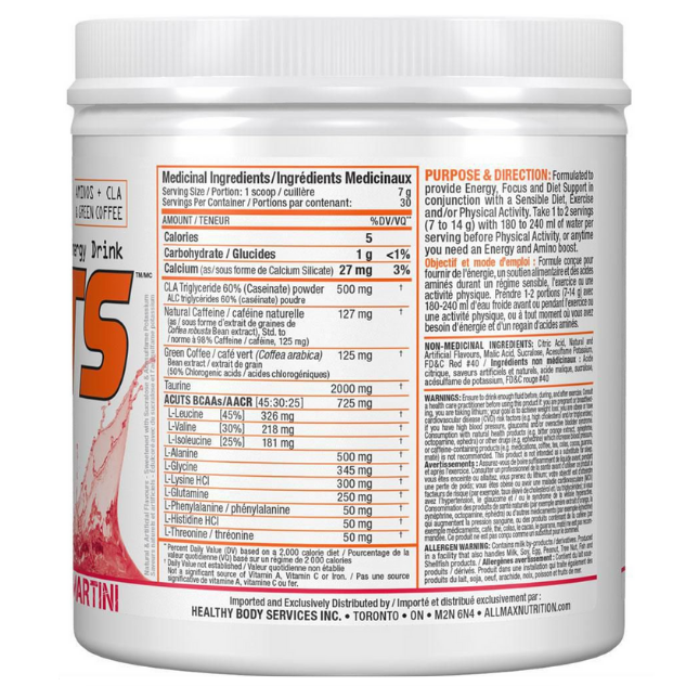 AllMax Nutrition - AminoCuts Goji Berry Martini 252 g