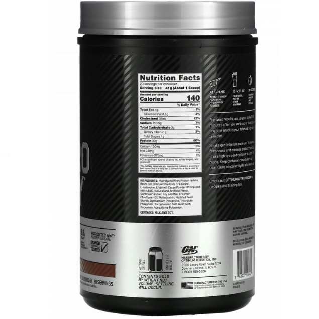 Hydro whey - Turbo Chocolate 820 g