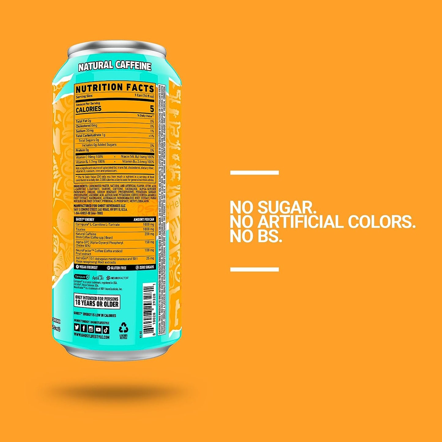 Ghost - Energy Drink Tropical Mango 473 ml