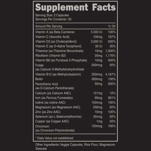 BUCKED Up - Stag Multivitamin Men 60 Capsules