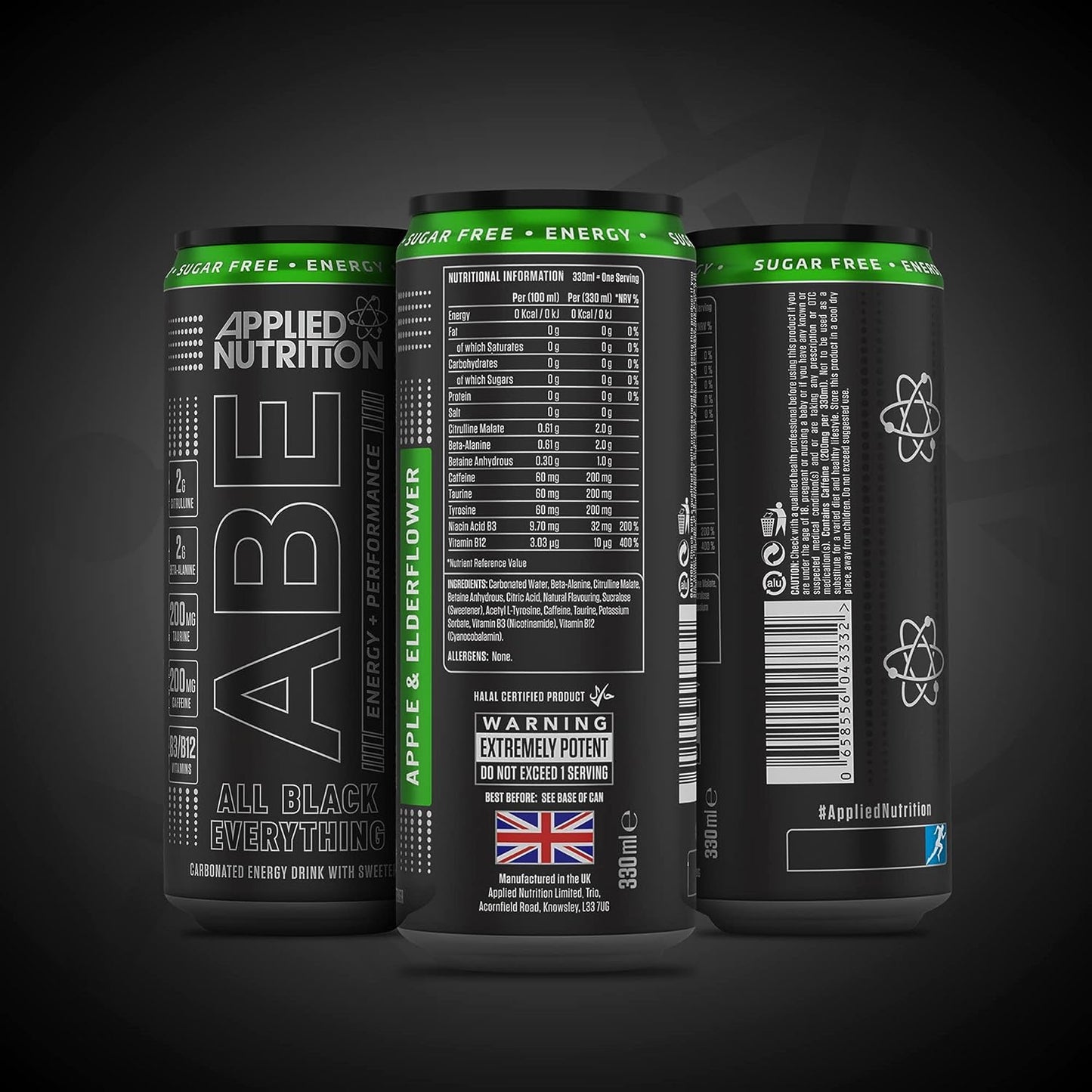 Applied Nutrition - ABE Pre Workout Cans Apple & Elderflower 330 ml