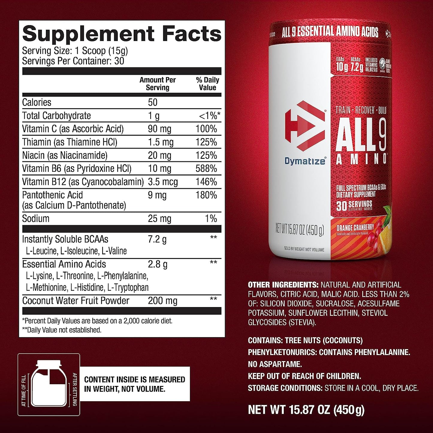 Dymatize - All9 Amino Orange Cranberry 450 g