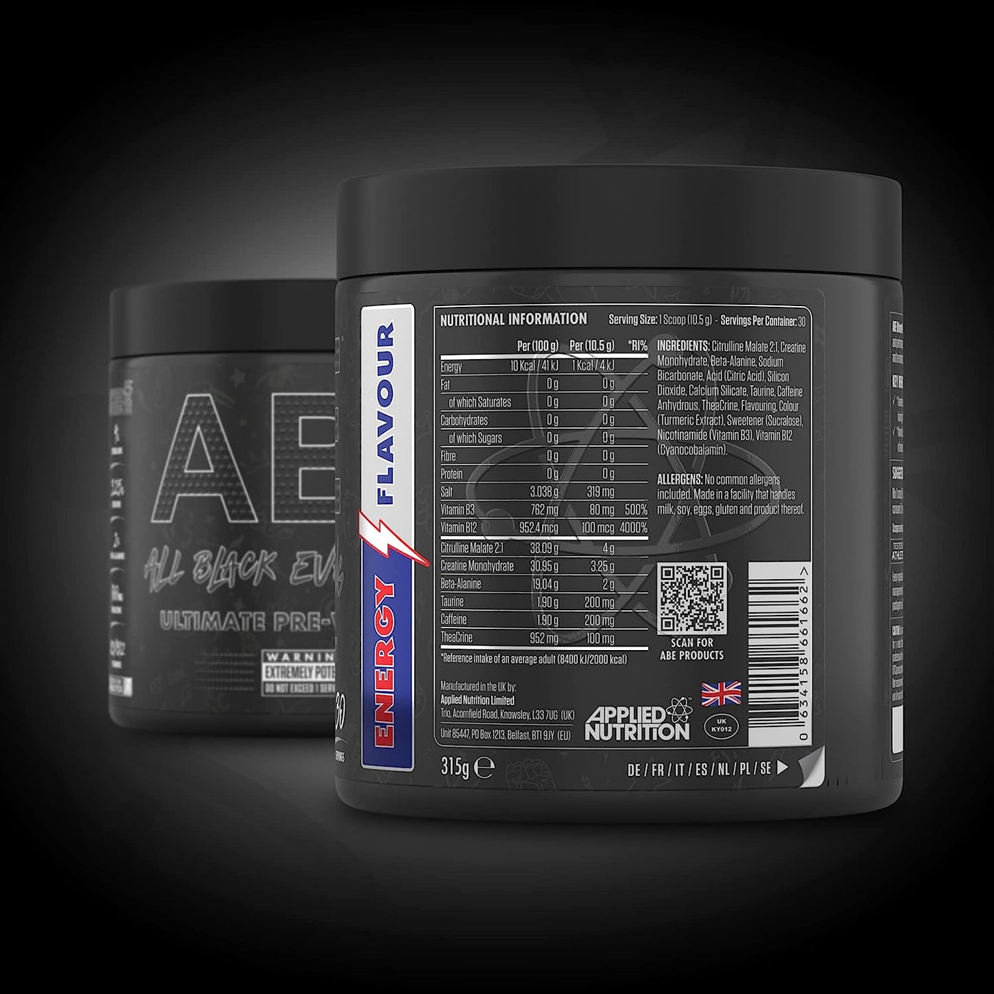 Applied Nutrition - ABE Pre Workout Energy Flavour 315 g