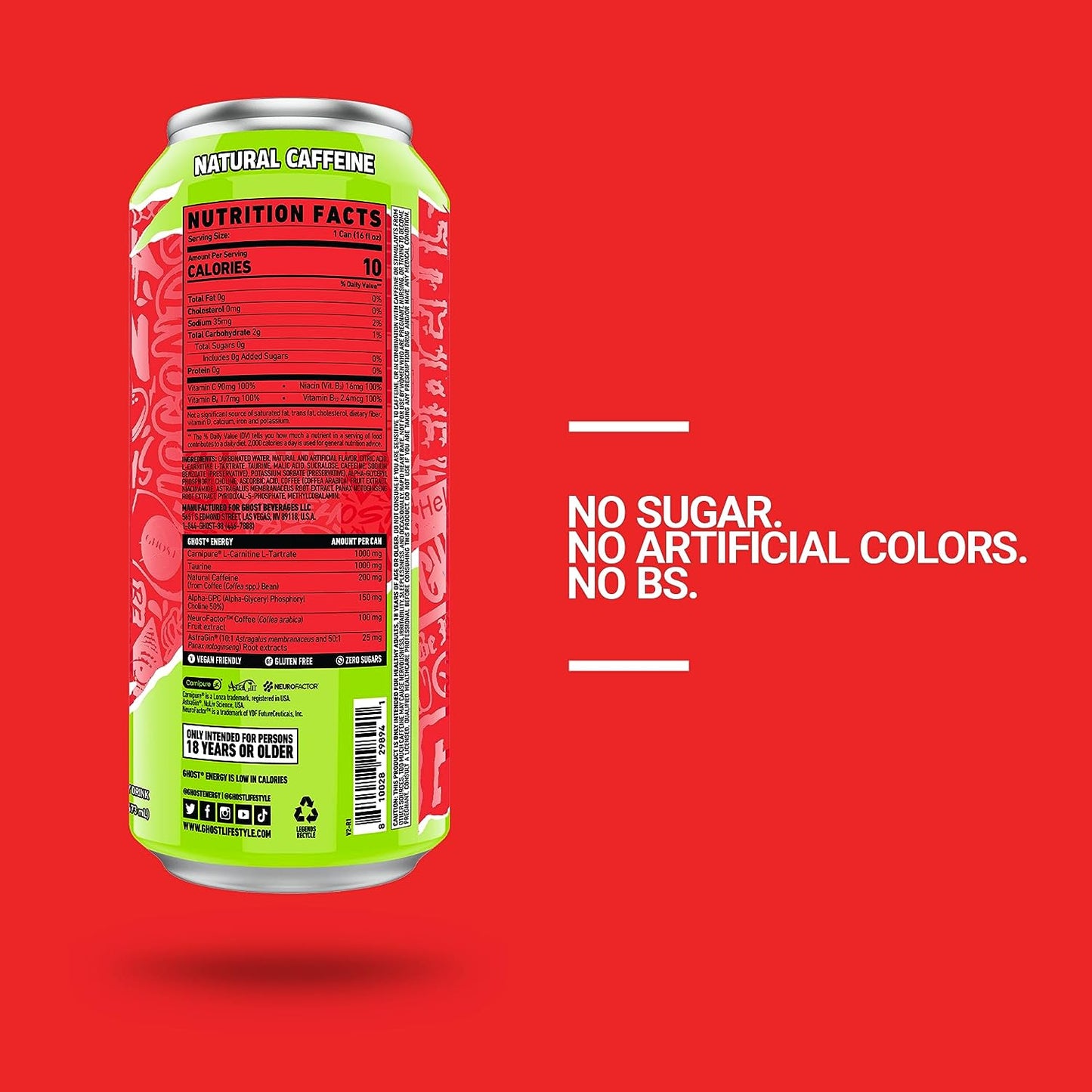 Ghost - Energy Drink Cherry Limeade 473 ml