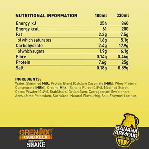 Grenade - Protein Shake Banana Armour 1 Pc