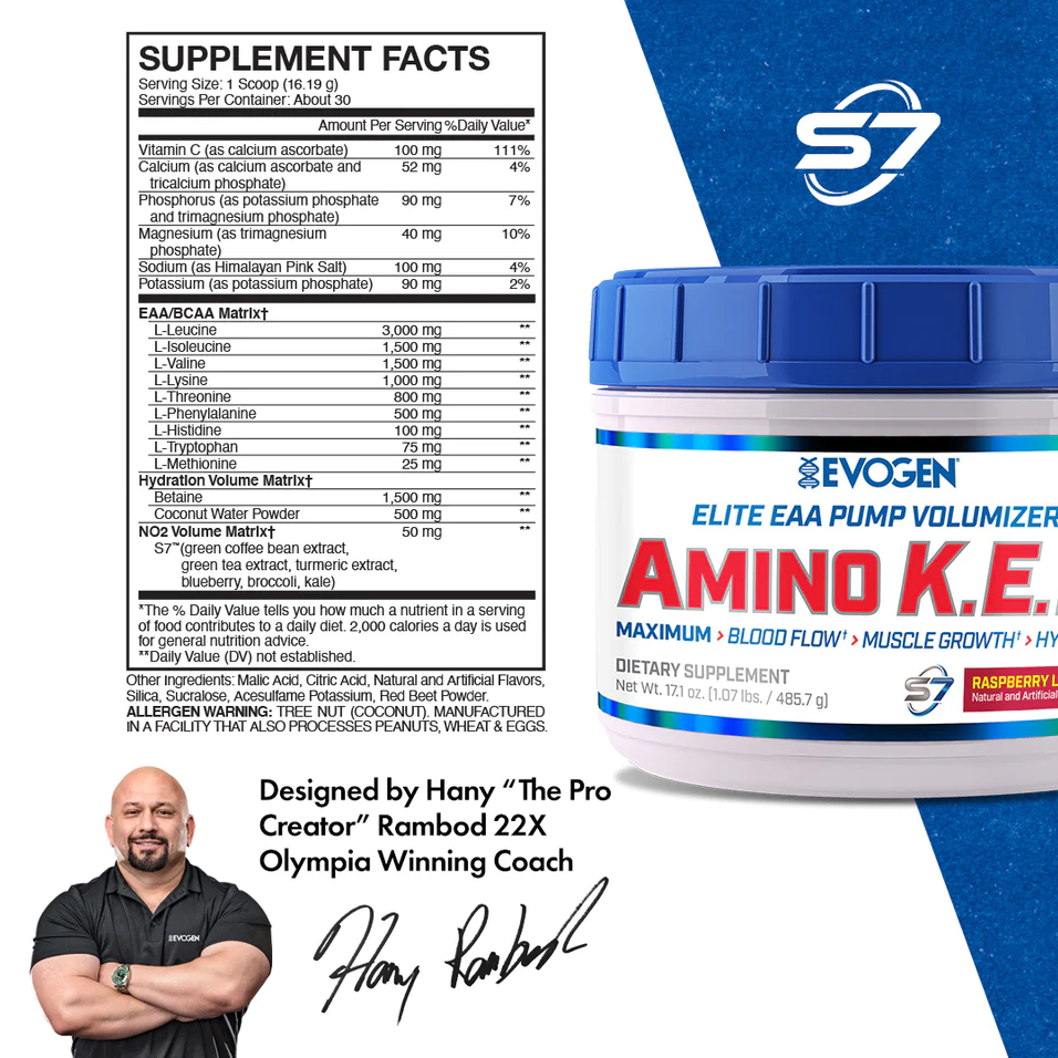 Evogen - Amino K.E.M. Raspberry Lemonade 429g