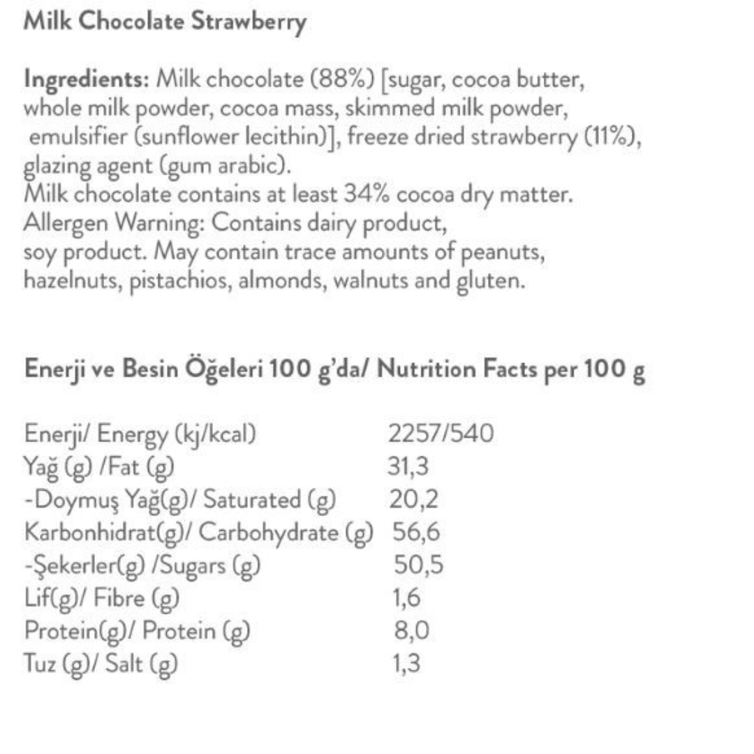 Patiswiss - Strawberry Milk Chocolate Bite Size 80g