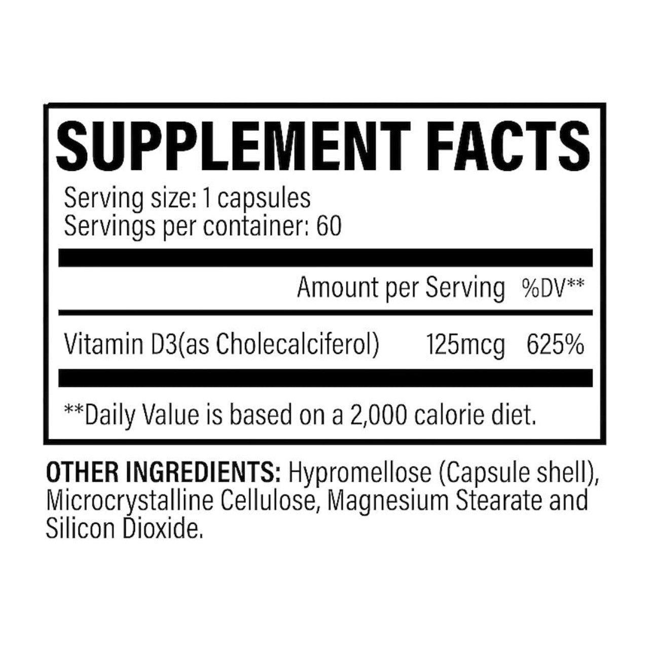 Revive – Vitamin D3 60 Capsules