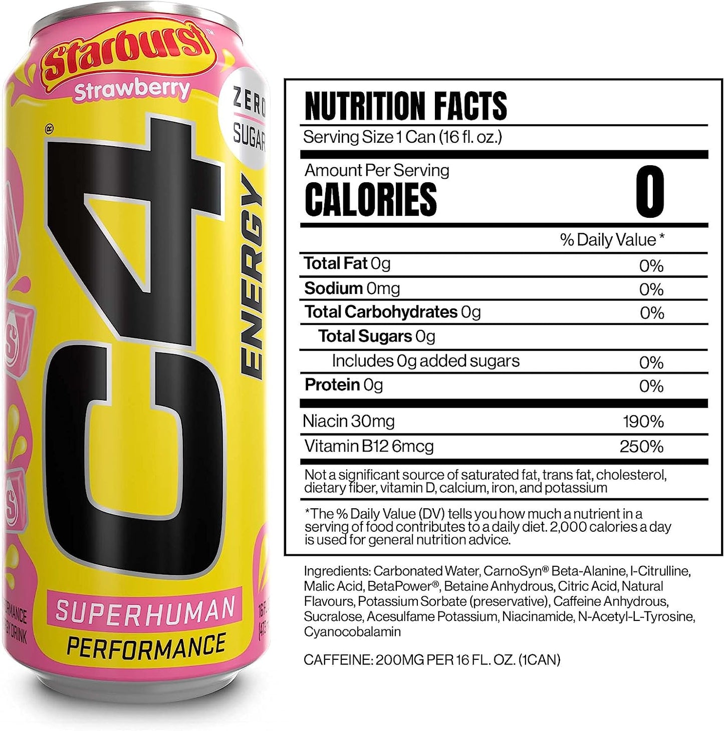 Cellucor C4 - Energy Drink Starburst Strawberry 473 ml