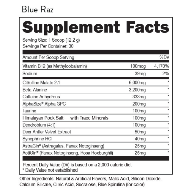 Bucked Up - Woke AF Blue Raz 363 g