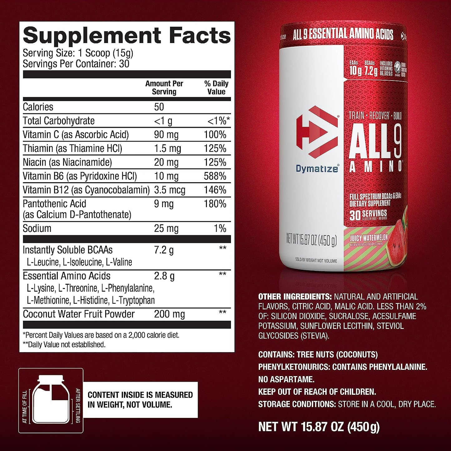 Dymatize - All9 Amino Juicy Watermelon 450 g
