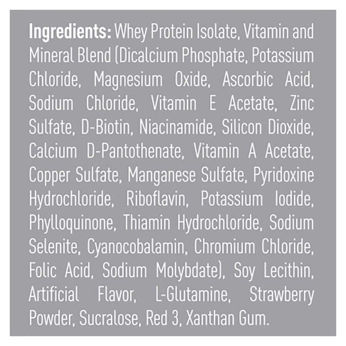 Isopure - Zero Carb Protein Powder Strawberry & Cream 1.36kg