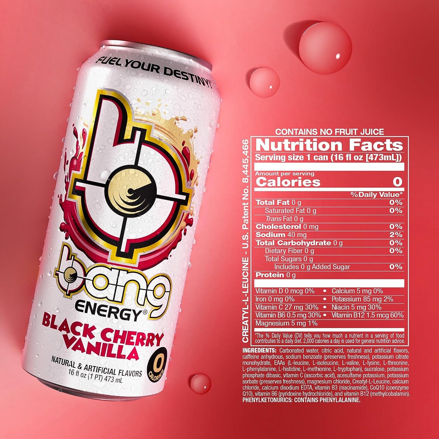 Bang Energy - Black Cherry Vanilla Energy Drink 473 ml