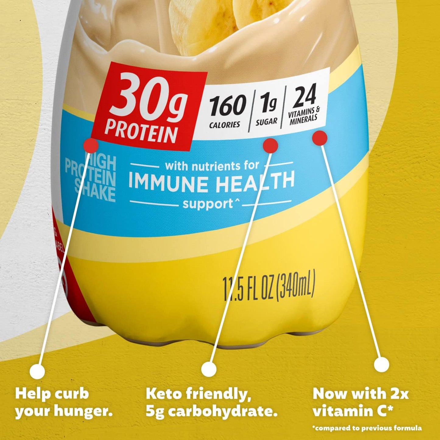 Premier Protein - Banana & Cream Protein Shake 340 ml