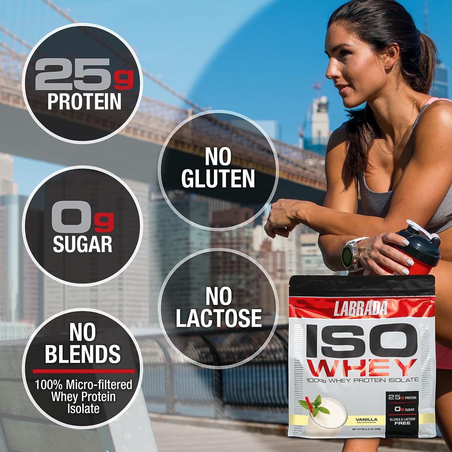 Labrada - Iso Whey Protein Vanilla 2.26 kg