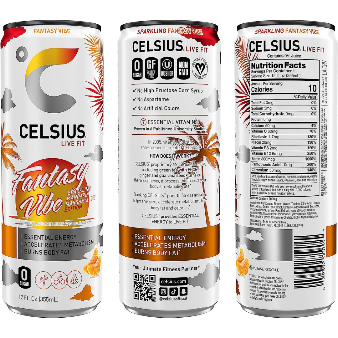 CELSIUS - Sparkling Drink Fantasy Vibe 355ml