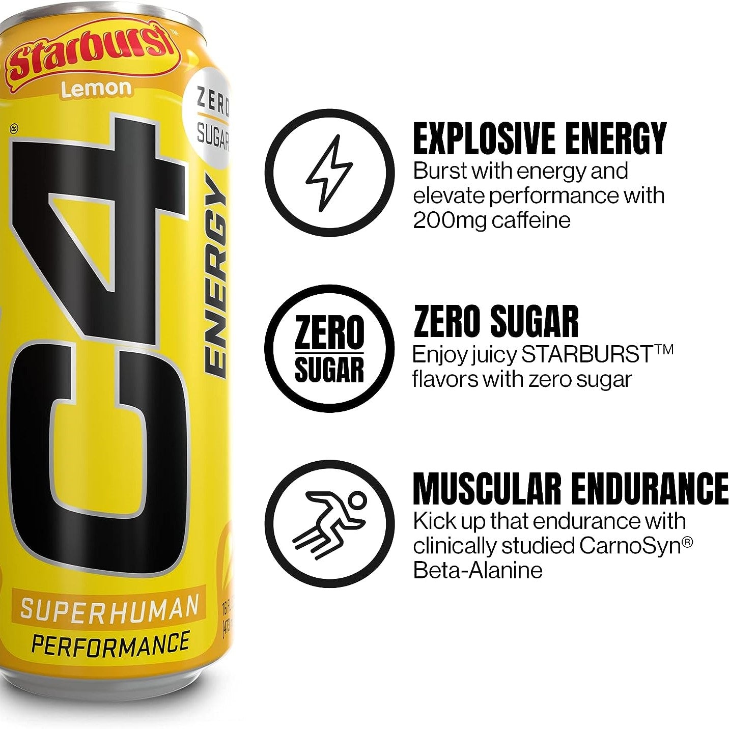 Cellucor C4 - Energy Drink Starburst Lemon 473 ml