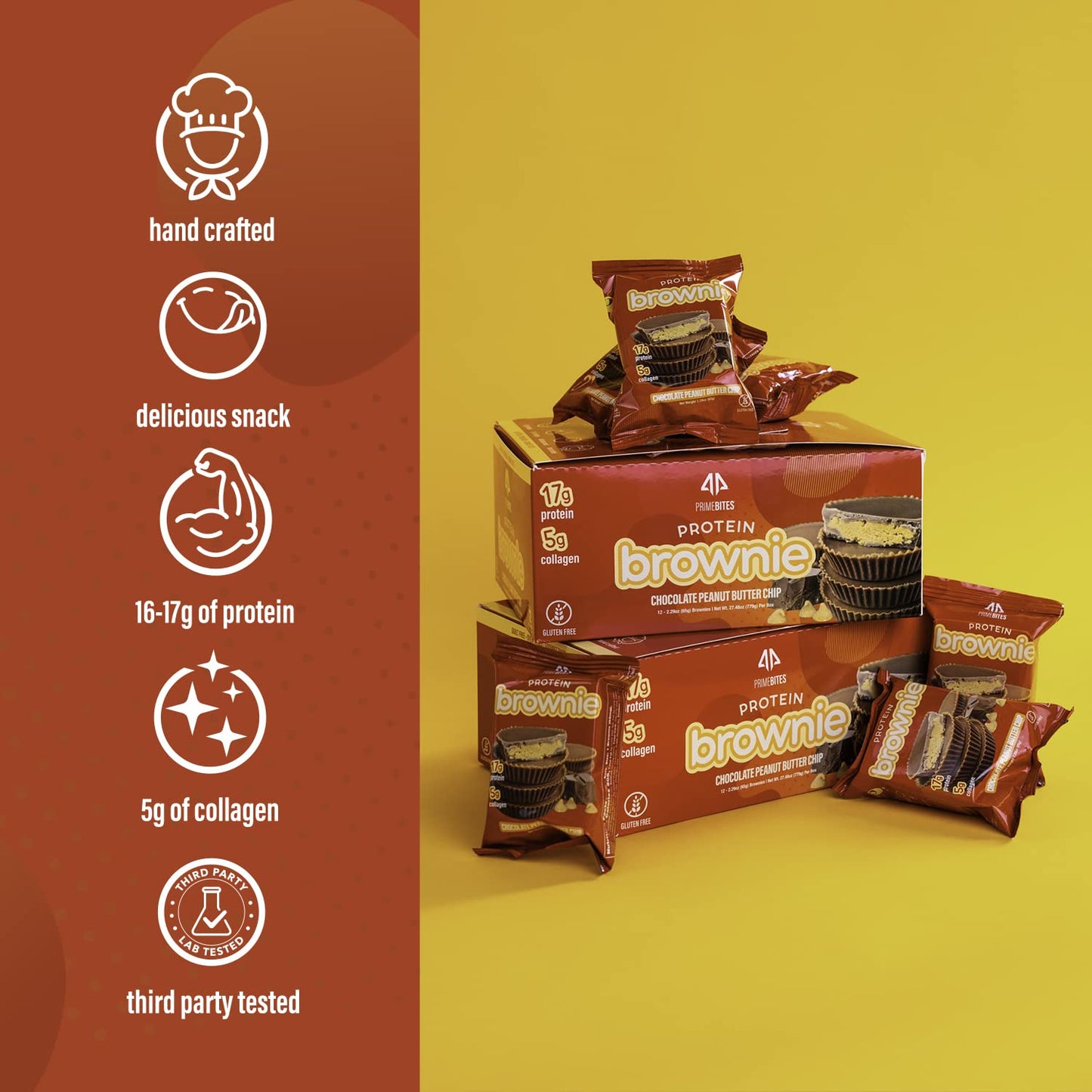 Alpha Prime - Protein Brownie Chocolate Peanut Butter Chip 1 Pc