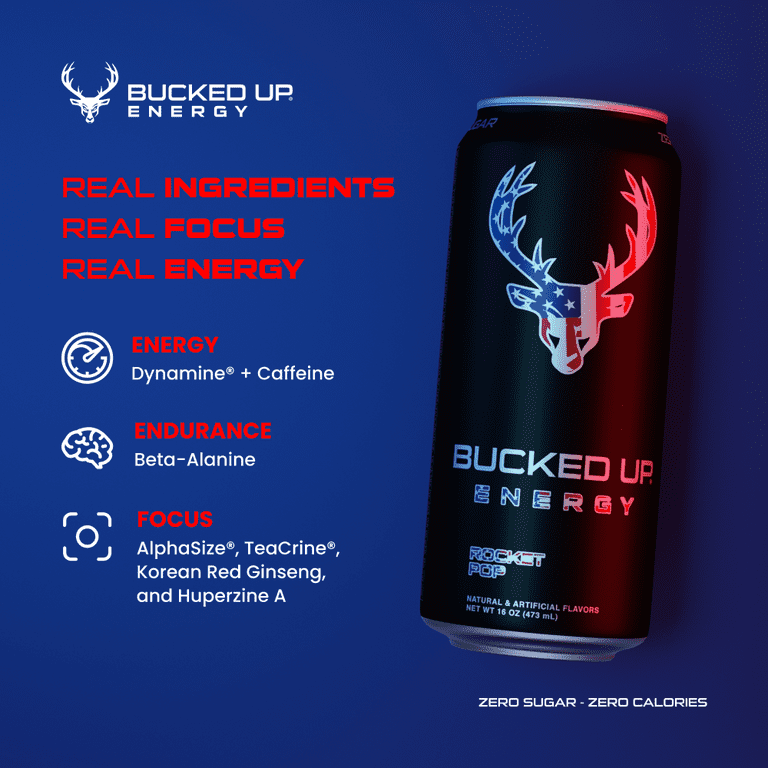 BUCKED Up - Energy Drink Rocket Pop 473 ml