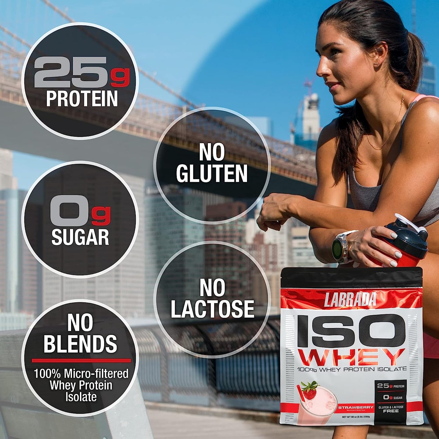 Labrada - Iso Whey Protein Chocolate 2.26 kg