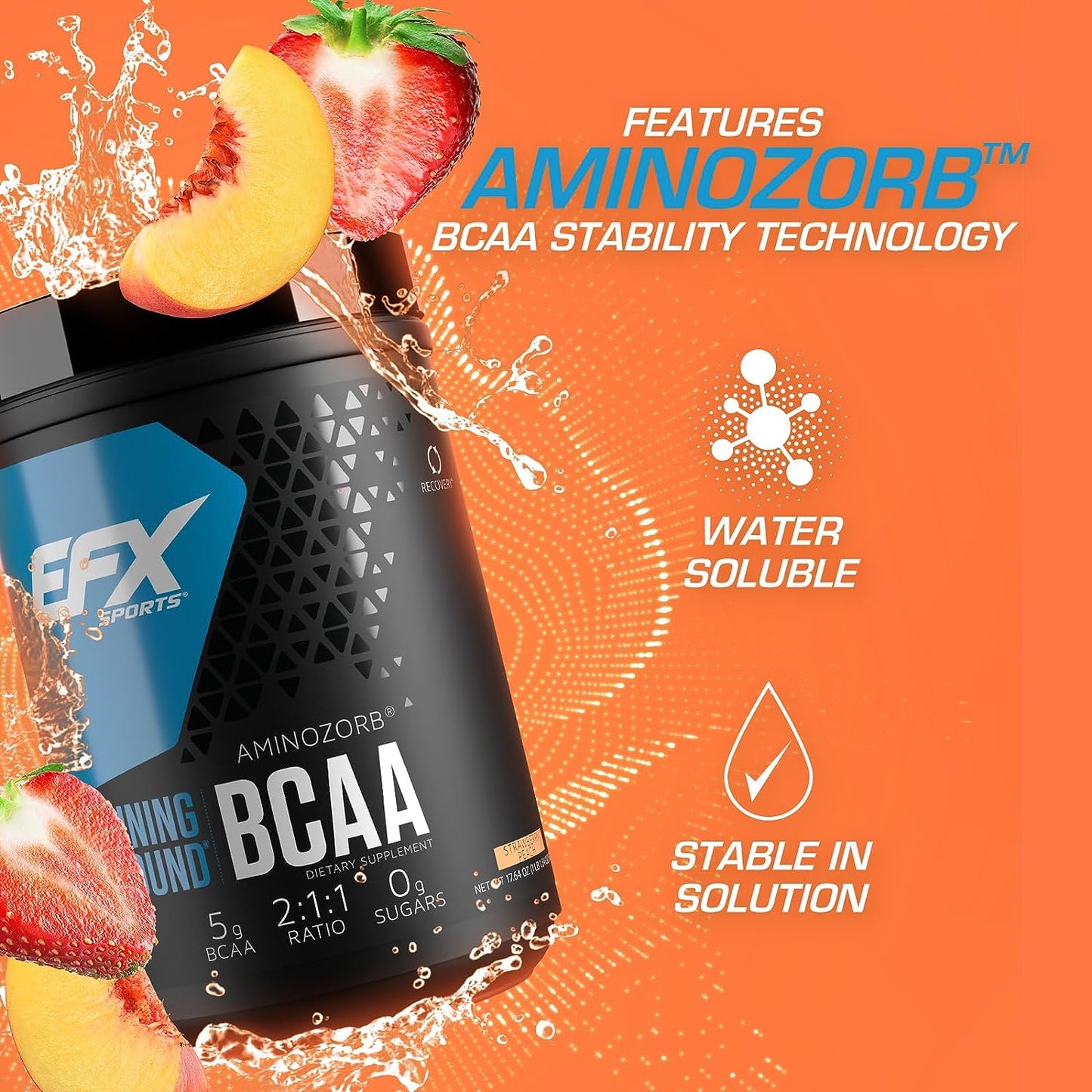 EFX - Training Ground BCAA Strawberry Peach 500 g