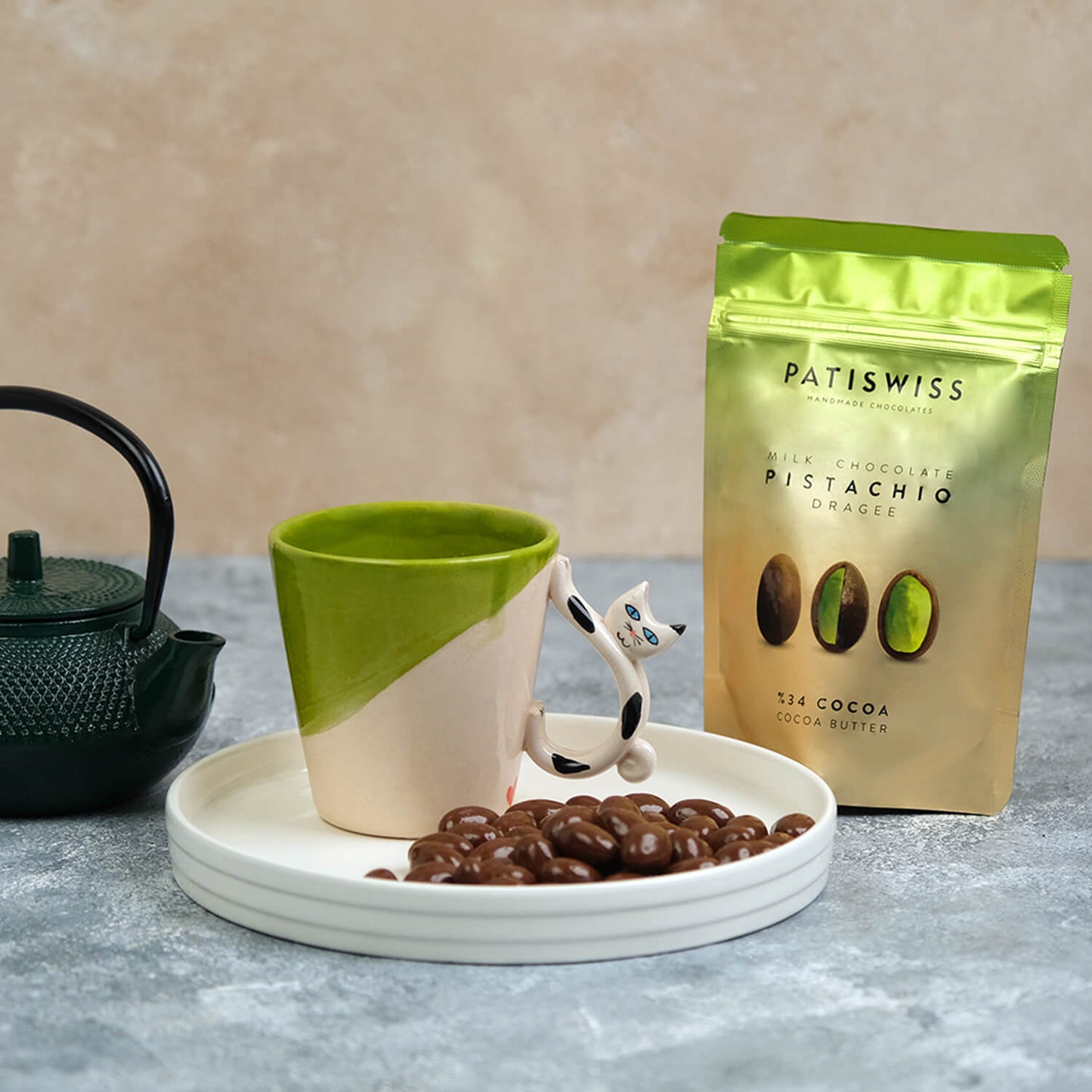 Patiswiss - Milk Chocolate Pistachio 80g
