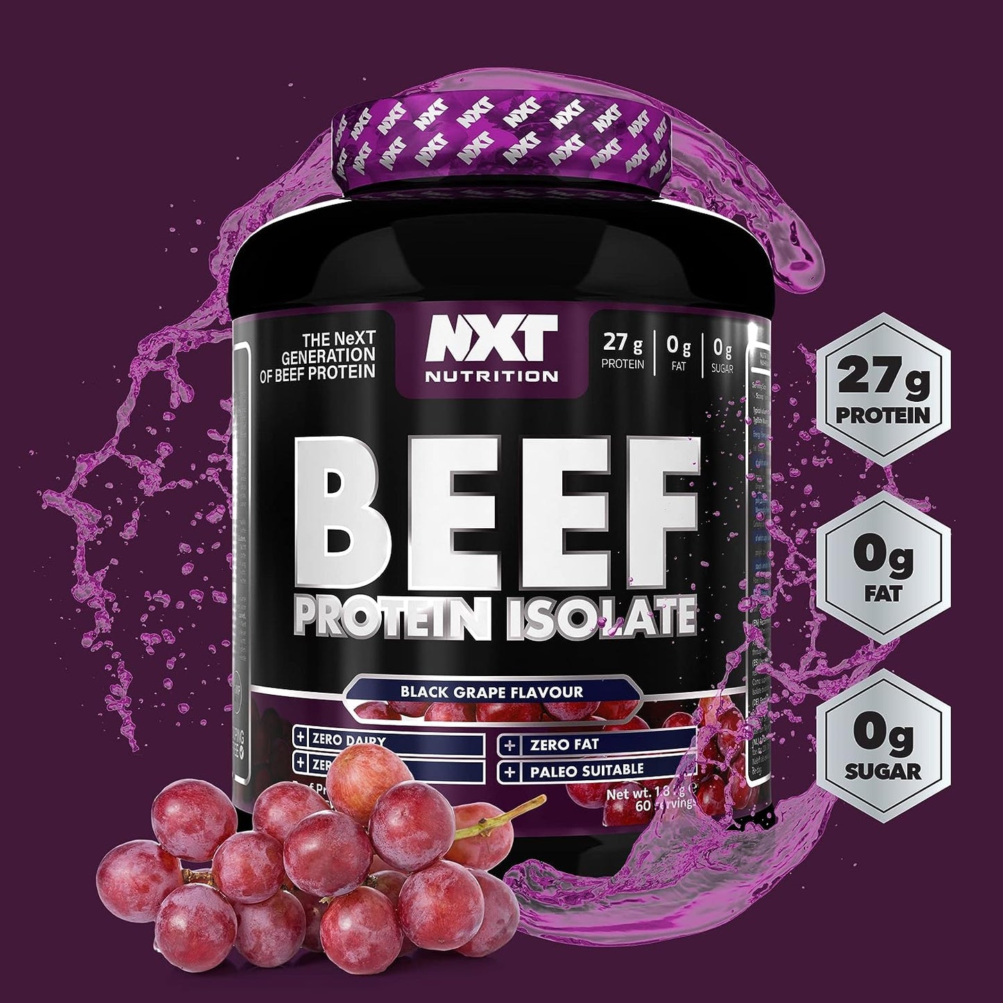 NXT - Beef Protein Isolate Black Grape 1.8 kg