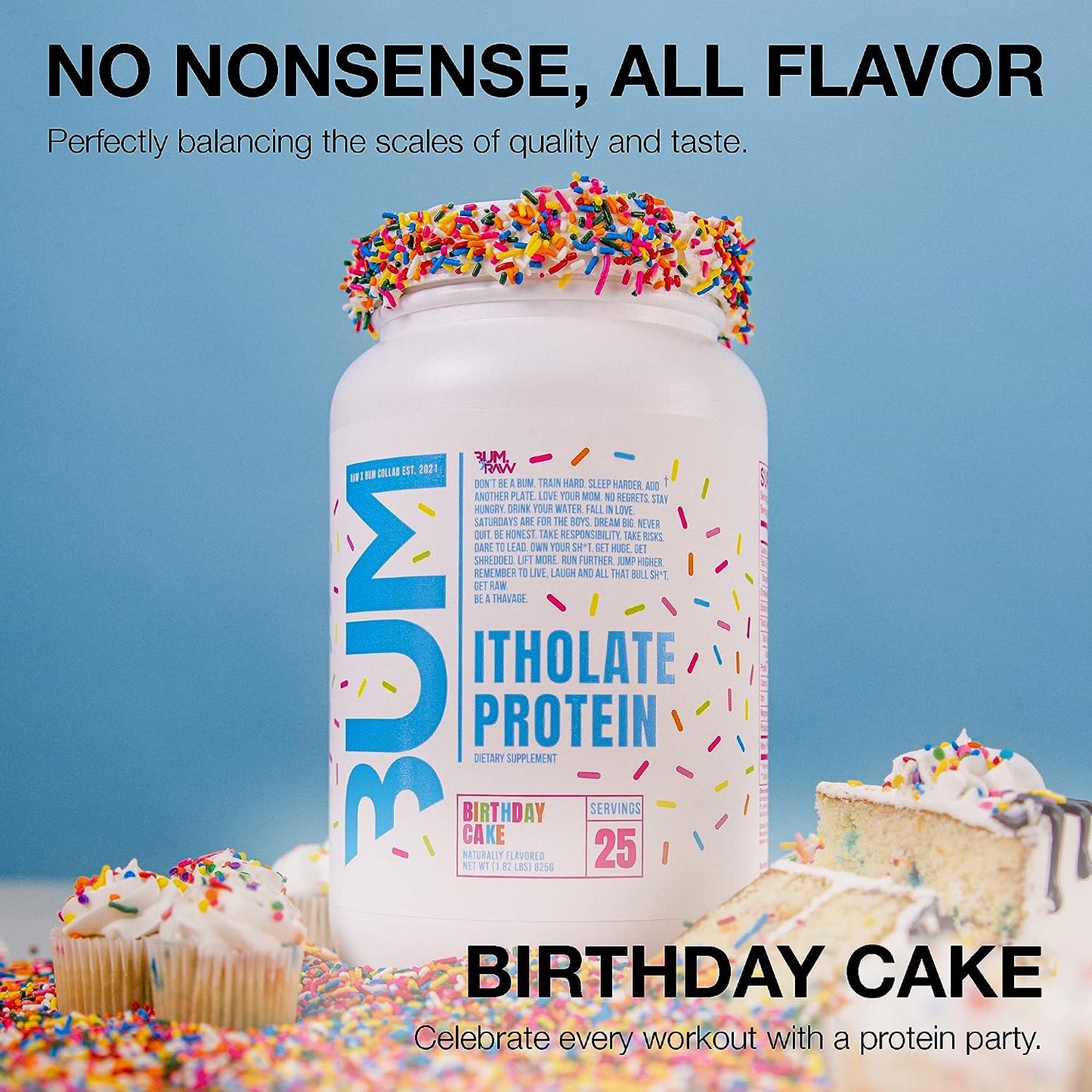 Raw - CBUM Itholate Protein Birthday Cake 825 g