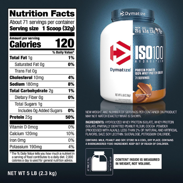 Dymatize Iso 100 - Chocolate Peanut butter 2.3 kg