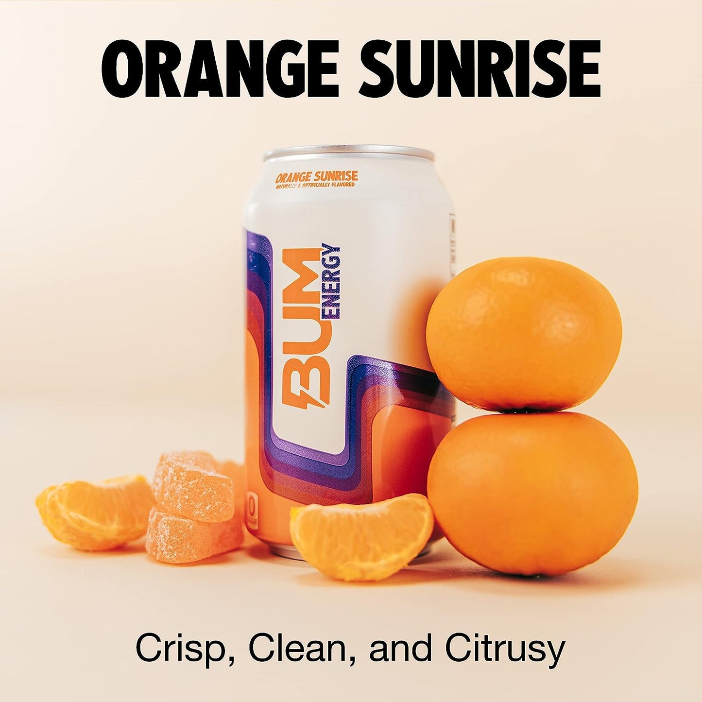 RAW - BUM Energy Drink Orange Sunrise 355 ml