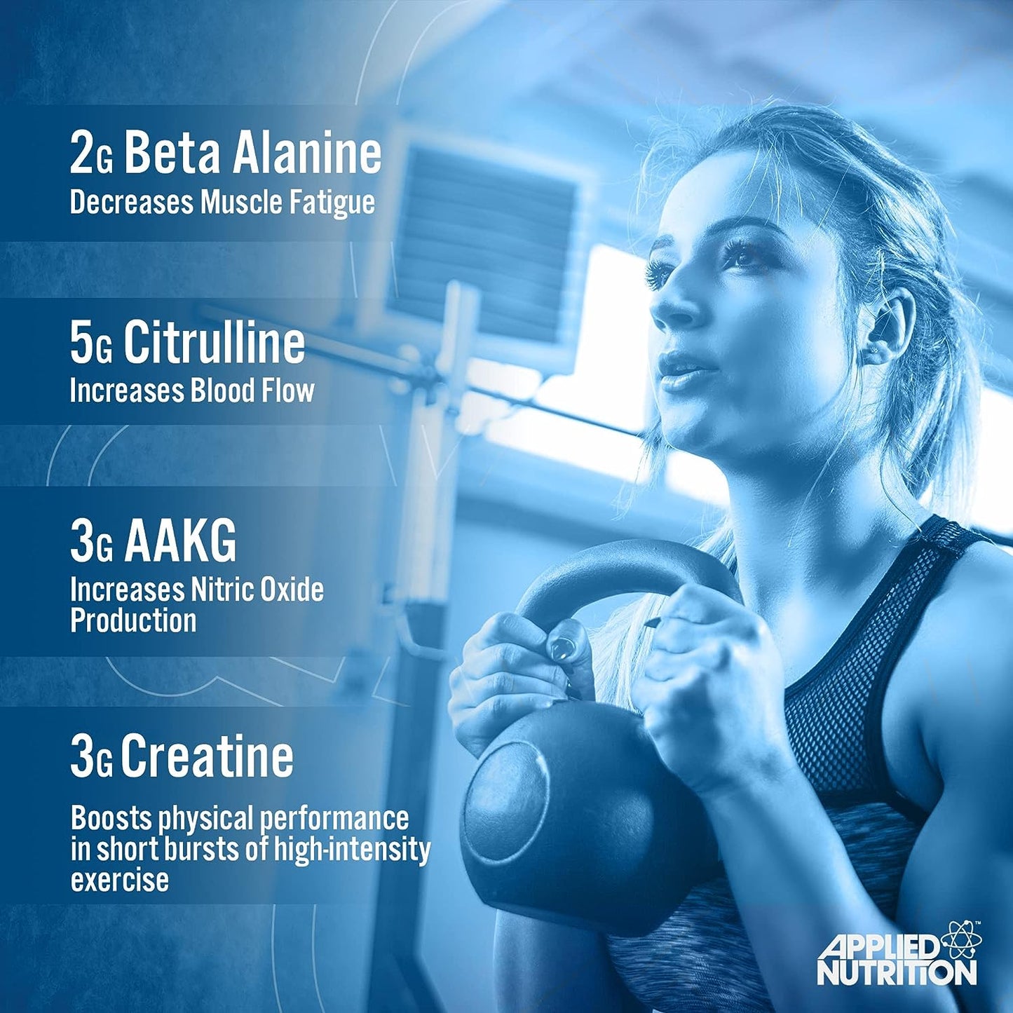 Applied Nutrition - Pump 3G Pre Workout Icy Blue Raz 375 g