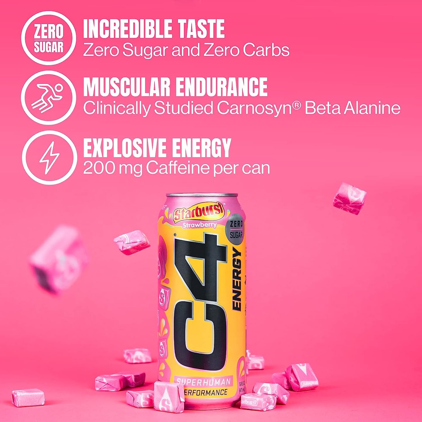 Cellucor C4 - Energy Drink Starburst Strawberry 473 ml