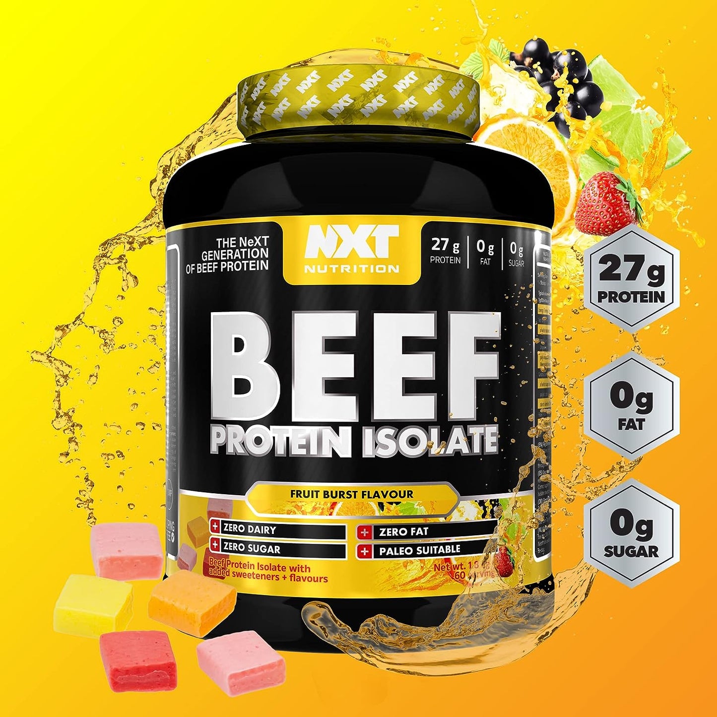 NXT - Beef Protein Isolate Fruit Burst 1.8 kg